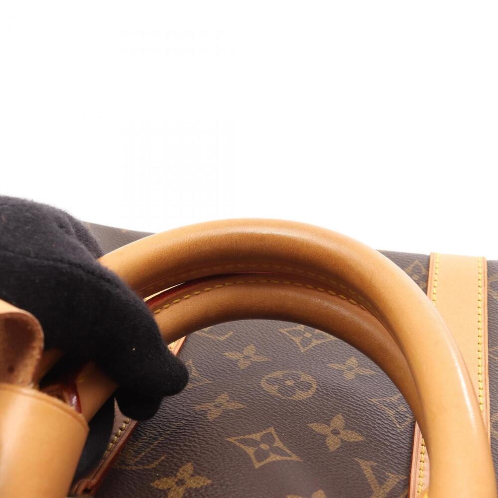 LOUIS VUITTON Brown Monogram Leather Keepall 45 Boston Bag - Picture 13 of 14